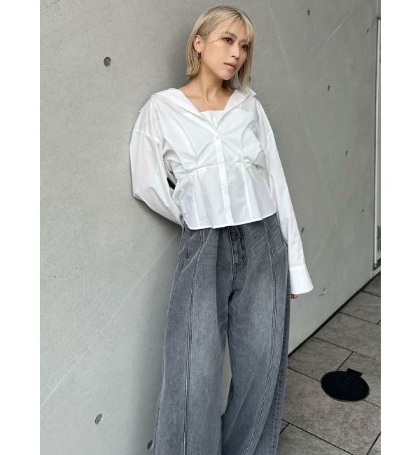 MURUA「バレルレッグコクーンシルエットデニム」|デニム|