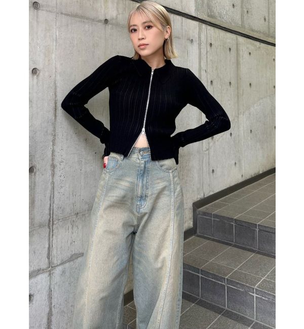 MURUA「バレルレッグコクーンシルエットデニム」|デニム|