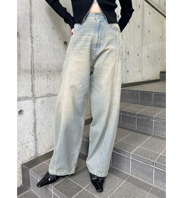 MURUA「バレルレッグコクーンシルエットデニム」|デニム|