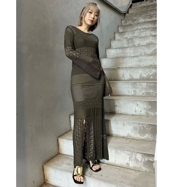 MURUA「クロシェニットワンピース」|ワンピース|