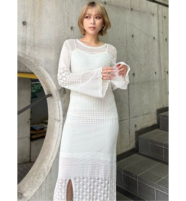 MURUA「クロシェニットワンピース」|ワンピース|