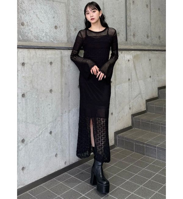 MURUA「クロシェニットワンピース」|ワンピース|
