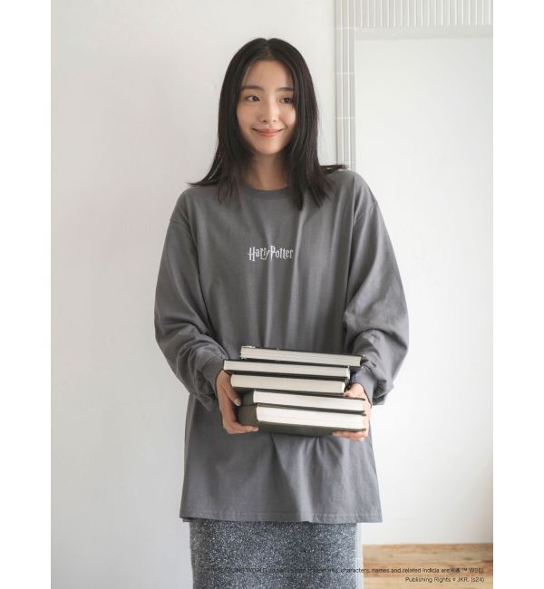 Ungrid「【Harry Potter】別注 フォトロングスリーブTee」|Tシャツ・カットソー|チャコールグレー