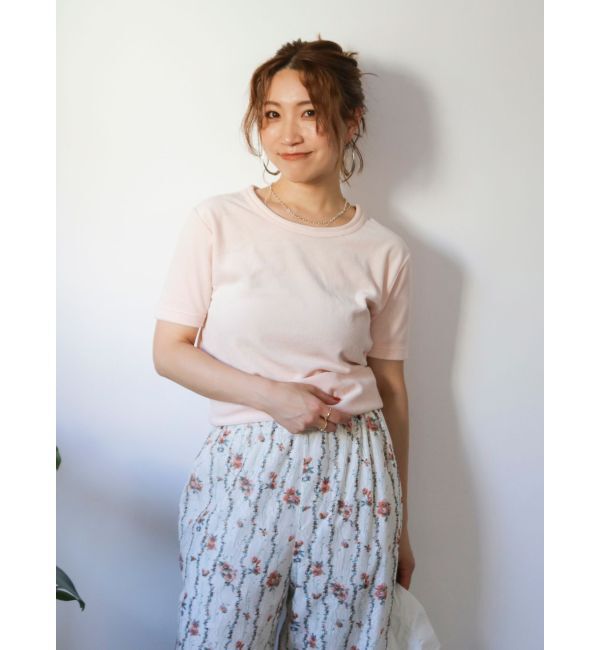 Ungrid「バックデザインハーフスリーブTee」|Tシャツ・カットソー|