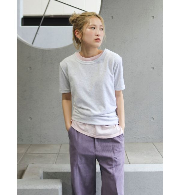 Ungrid「バックデザインハーフスリーブTee」|Tシャツ・カットソー|