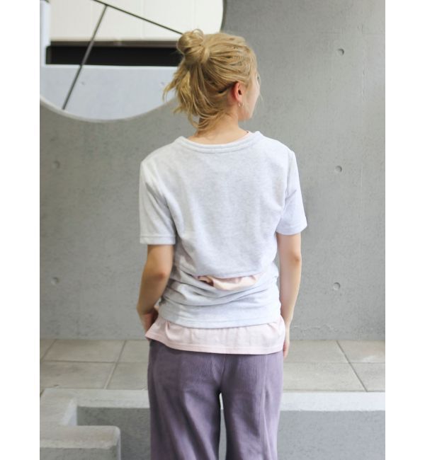 Ungrid「バックデザインハーフスリーブTee」|Tシャツ・カットソー|
