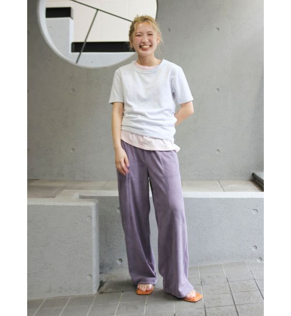 Ungrid「バックデザインハーフスリーブTee」|Tシャツ・カットソー|