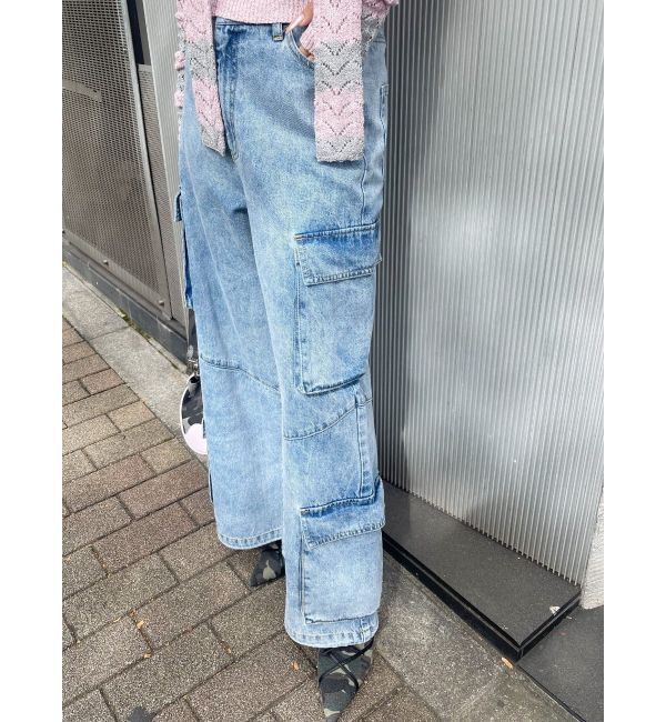 EVRIS「ボリュームカーゴデニムパンツ【セットアップ着用可能】」|デニム|