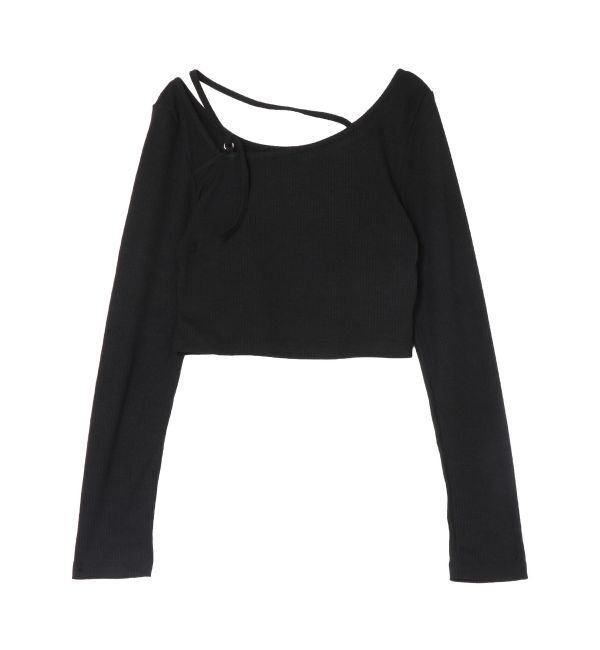 EVRIS「ストラップリブカットトップス」|Tシャツ・カットソー|
