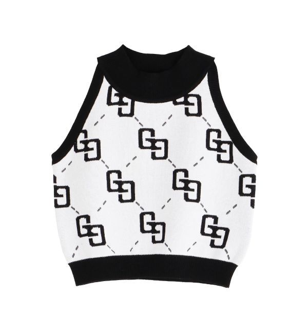 GYDA「GG glitter quiltingアメスリニットトップス」|ニット・セーター|