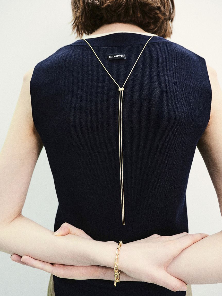 Mila Owen「【EVERYDAY PROOF JEWELRY 】シンプルスライダーネックレス」|ネックレス|