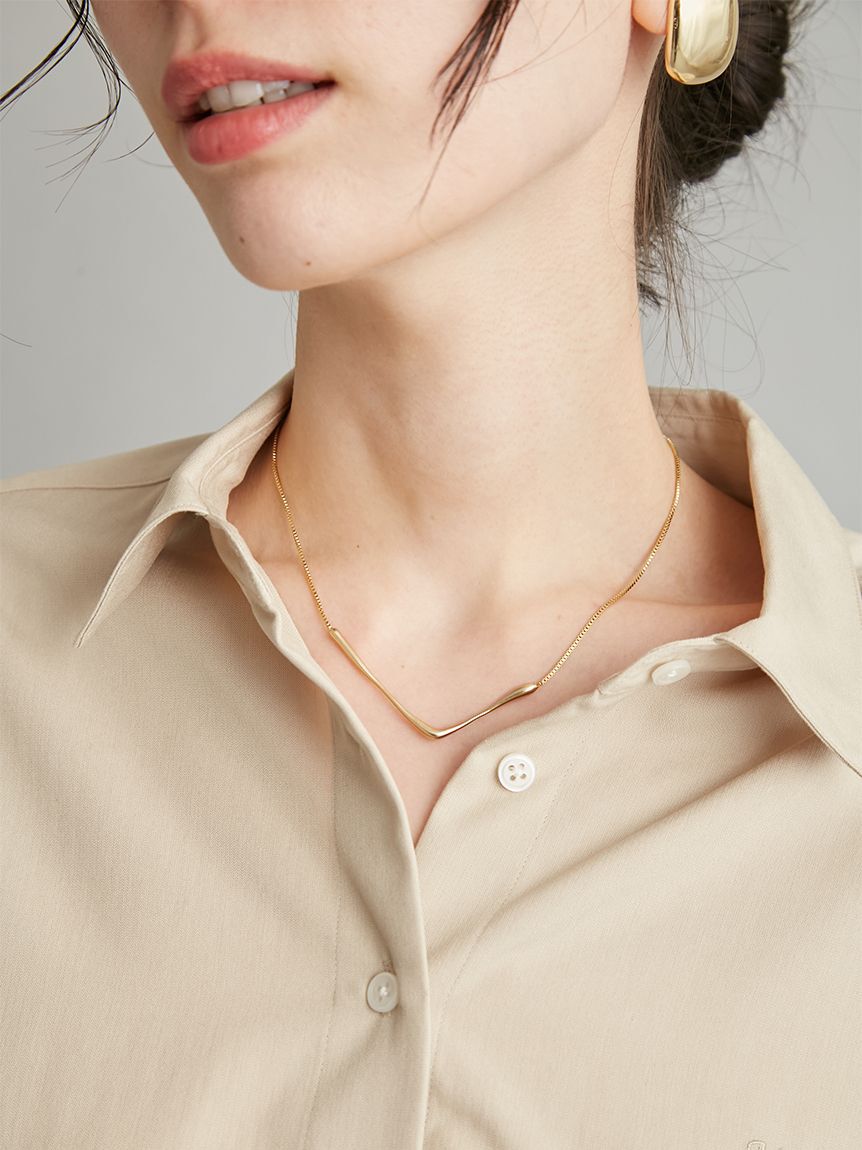Mila Owen「【EVERYDAY PROOF JEWELRY 】Ｖモチーフネックレス」|ネックレス|