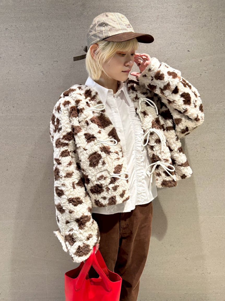 FURFUR「リボンショートダッフルコート」|ダッフルコート|