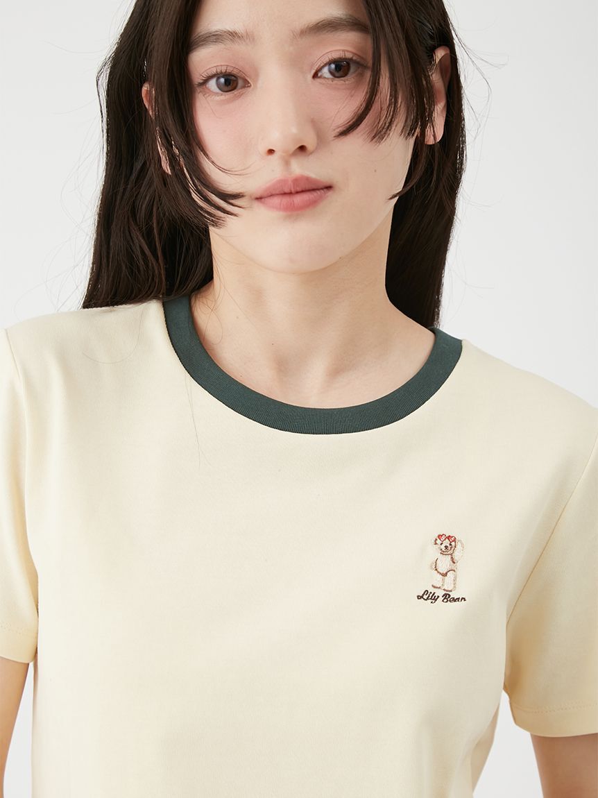 LILY BROWN「【Lily Bear】コンパクトTシャツ(接触冷感)」|Tシャツ・カットソー|