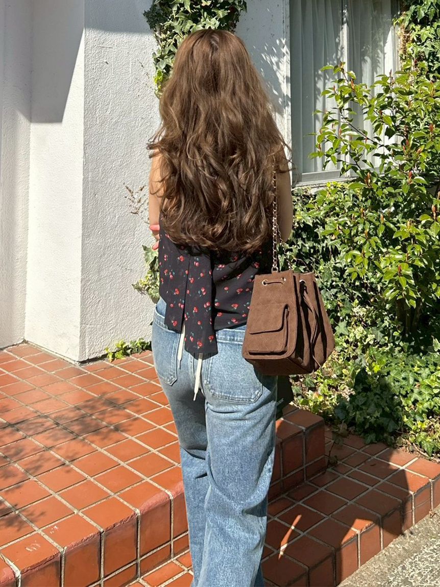 LILY BROWN「フルーツシフォンホルタートップス」|Tシャツ・カットソー|