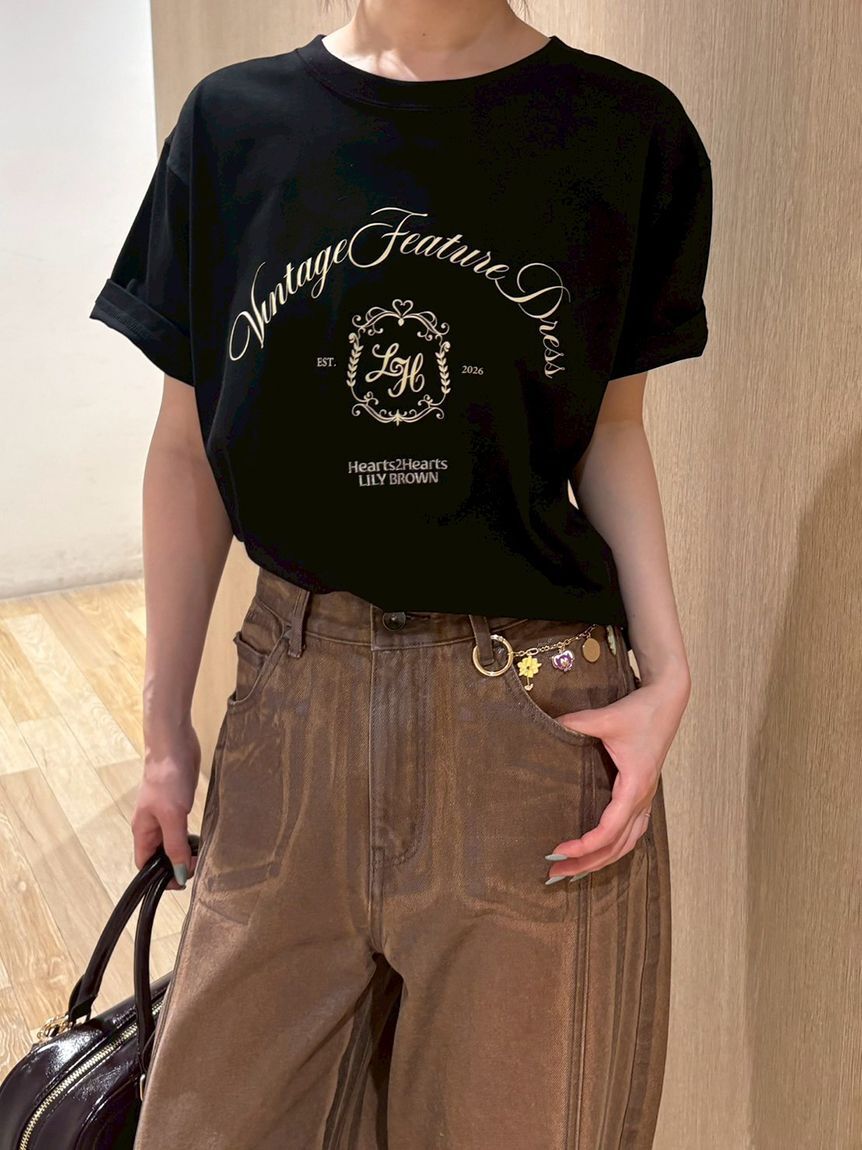 LILY BROWN「ホイルカーブデニムパンツ」|デニム|