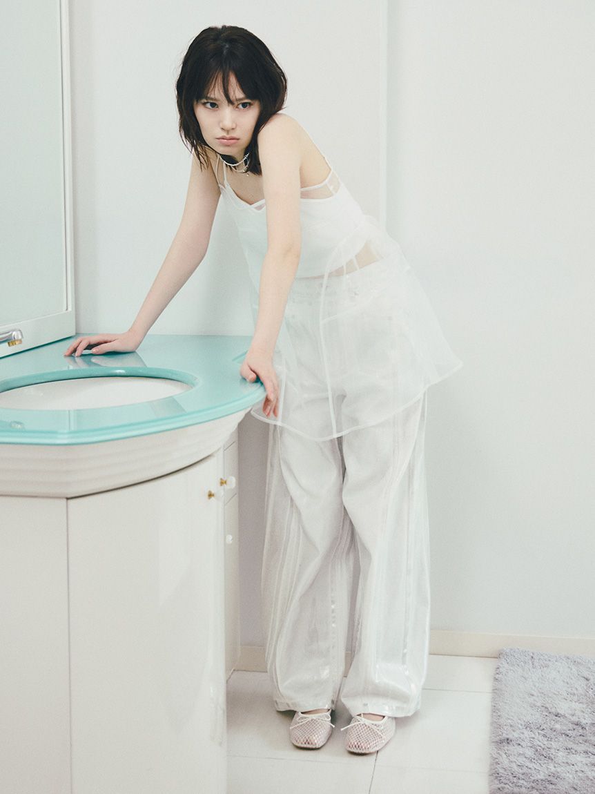 LILY BROWN「ホイルカーブデニムパンツ」|デニム|