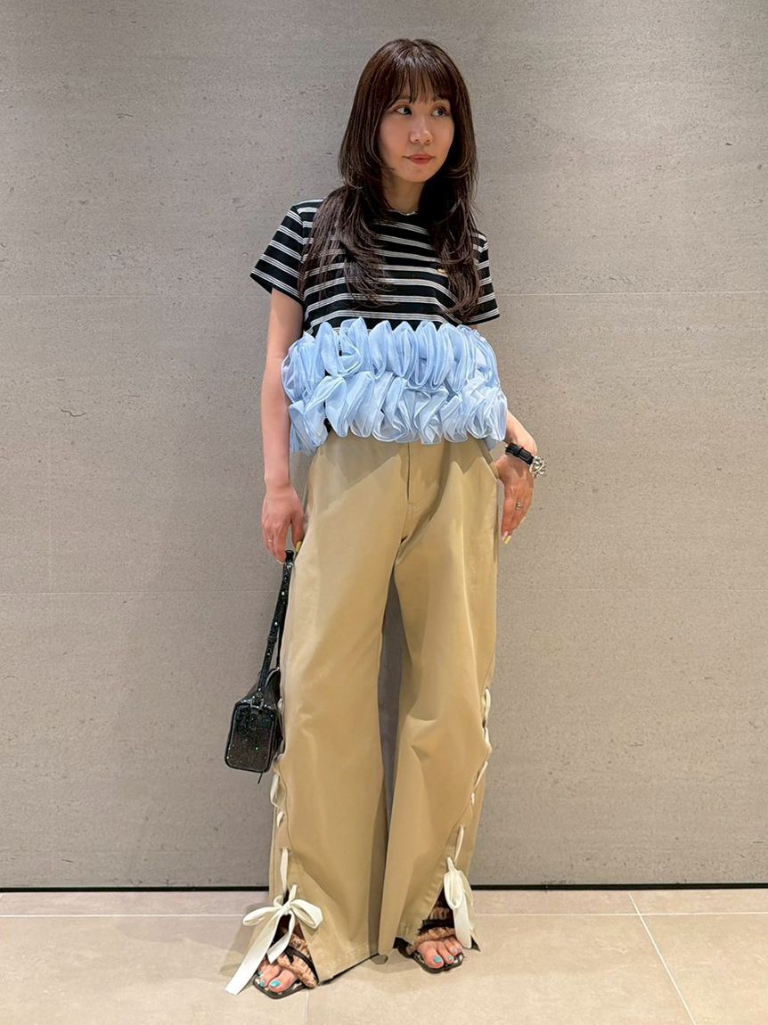 LILY BROWN「ボリュームフリルカットトップス」|Tシャツ・カットソー|
