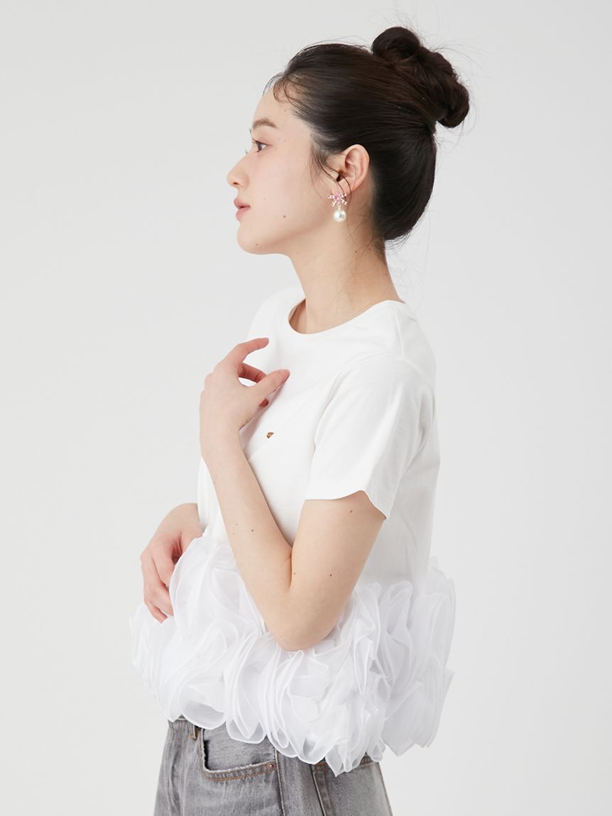 LILY BROWN「ボリュームフリルカットトップス」|Tシャツ・カットソー|