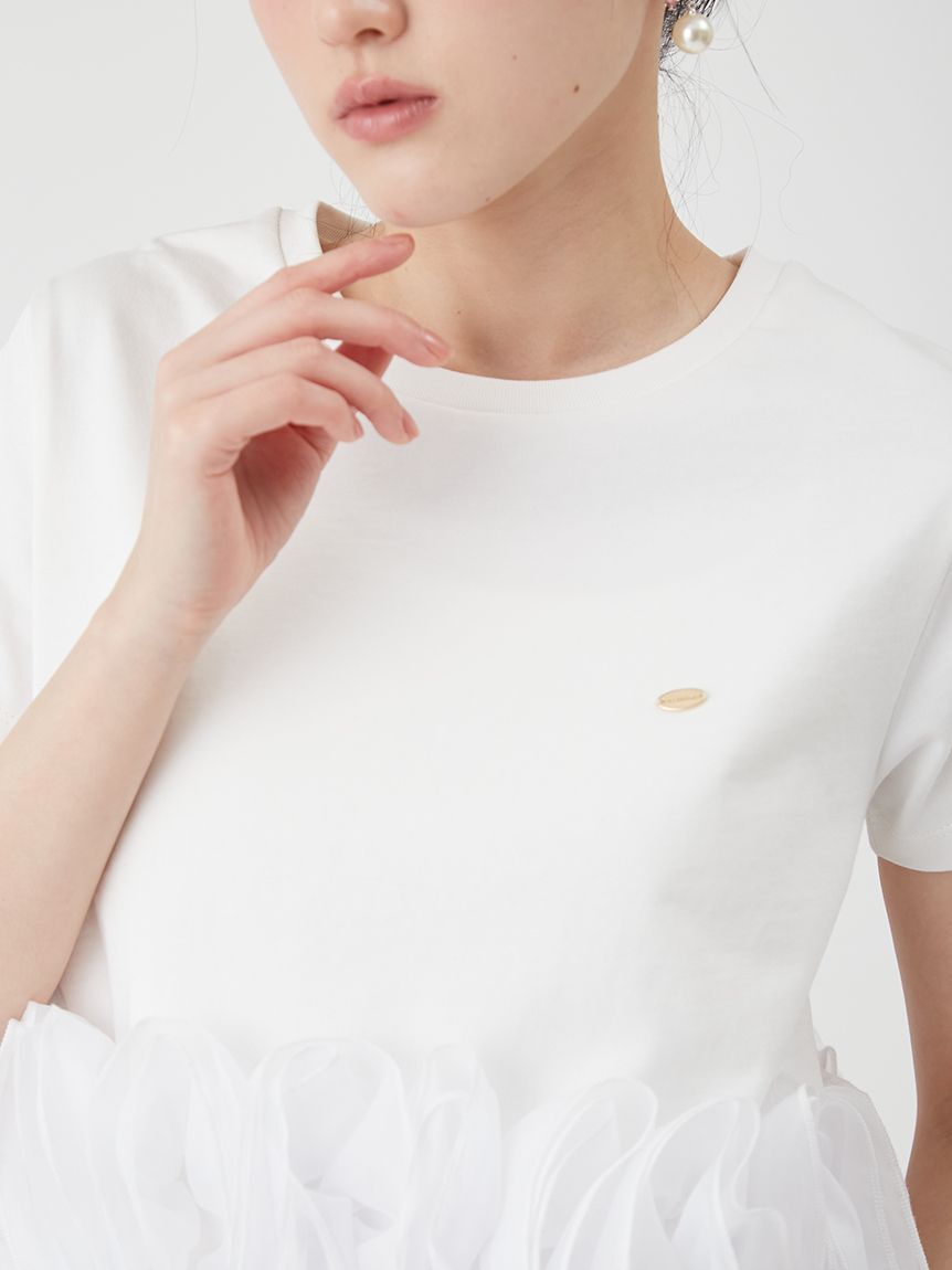 LILY BROWN「ボリュームフリルカットトップス」|Tシャツ・カットソー|