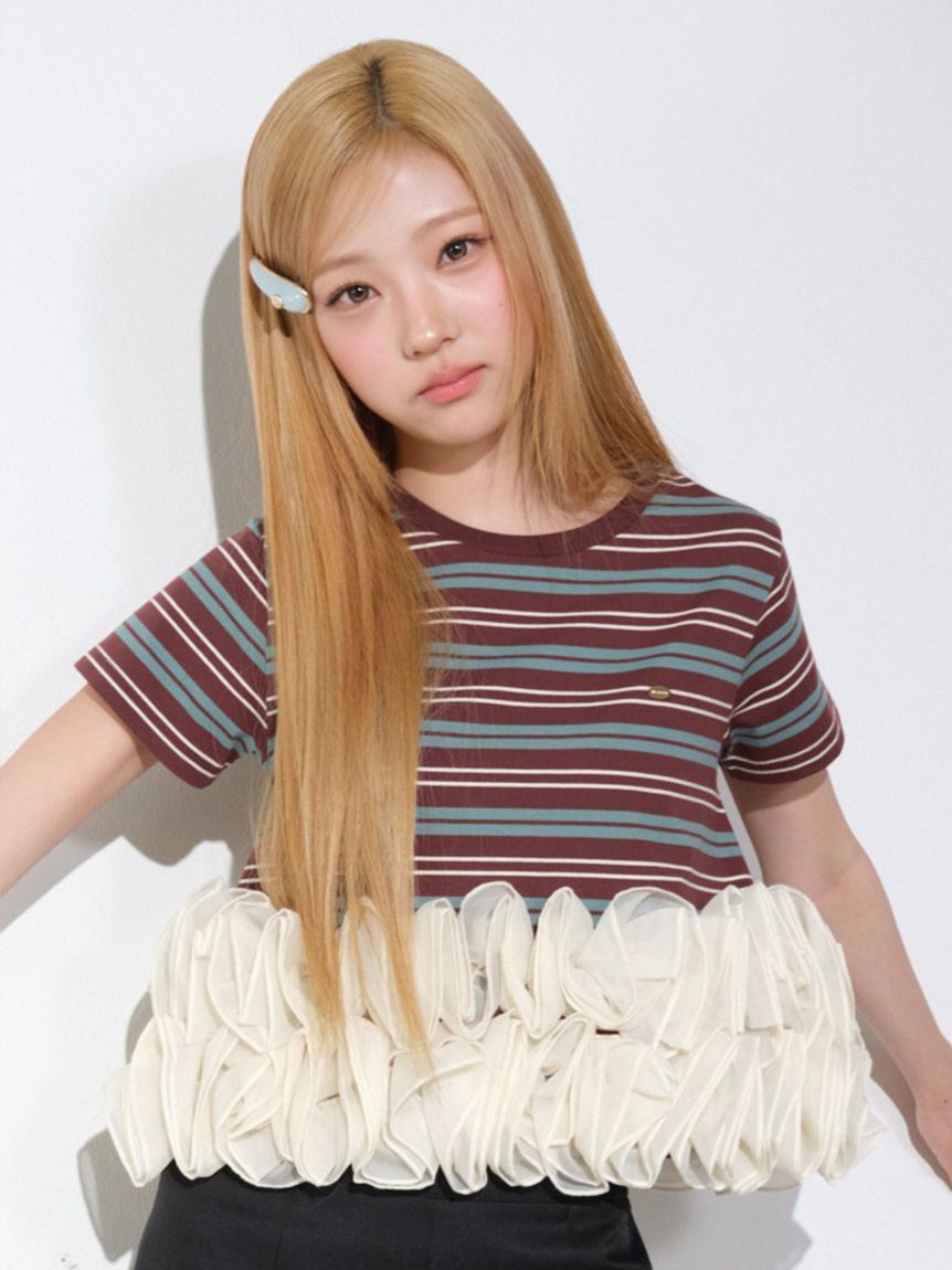 LILY BROWN「ボリュームフリルカットトップス」|Tシャツ・カットソー|BRW