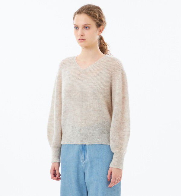 MACKINTOSH PHILOSOPHY「【WEB&一部店舗限定】モヘヤミックスVネックニット」|ニット・セーター|