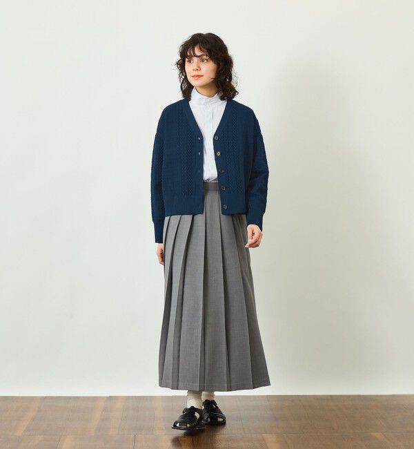 MACKINTOSH PHILOSOPHY「GREY LABEL ワイドケーブルカーディガン」|ニット・セーター|