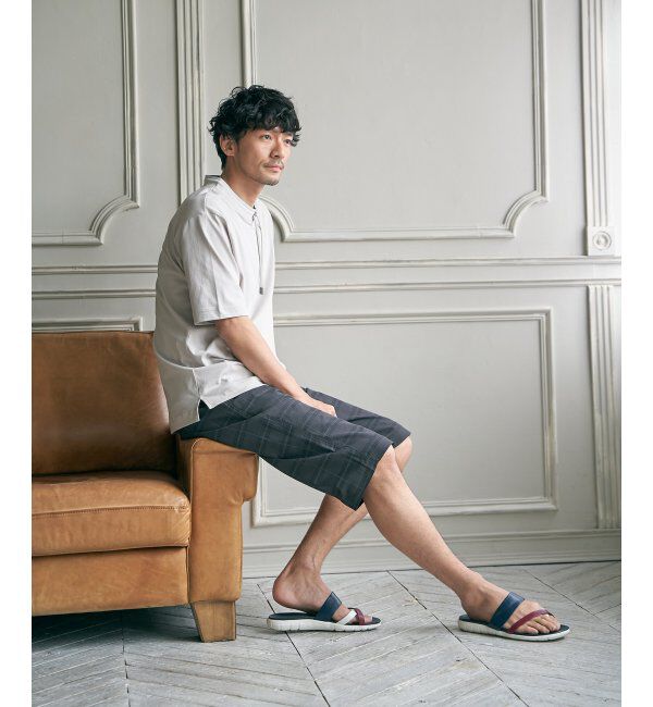 ikka「冷感ルーイカラー5分袖」|Tシャツ・カットソー|