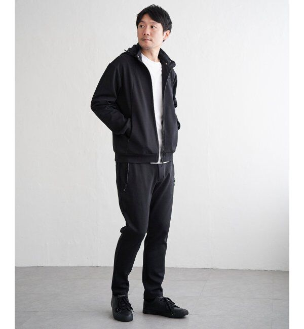 ikka「テックストレッチ2WAYジップパーカ」|カーディガン|