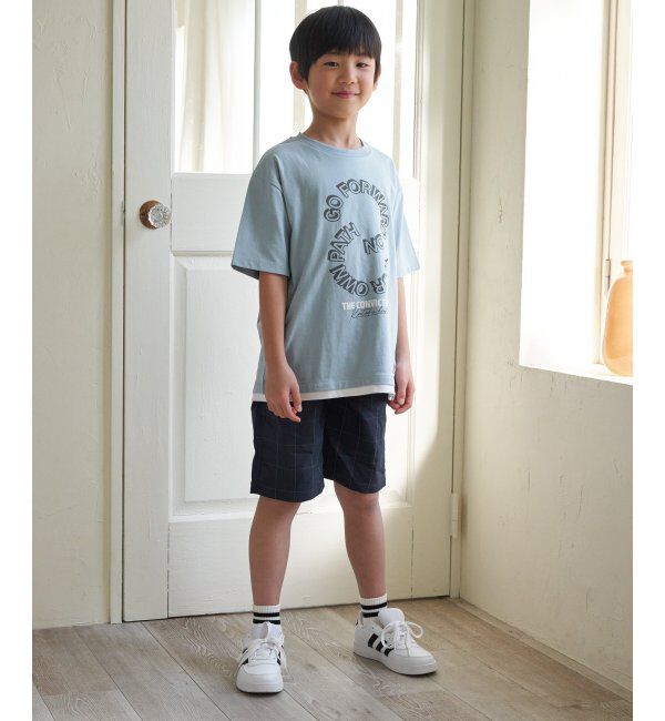 ikka kids「裾レイヤープリントアソートTシャツ（120~160cm）」|Tシャツ・カットソー|
