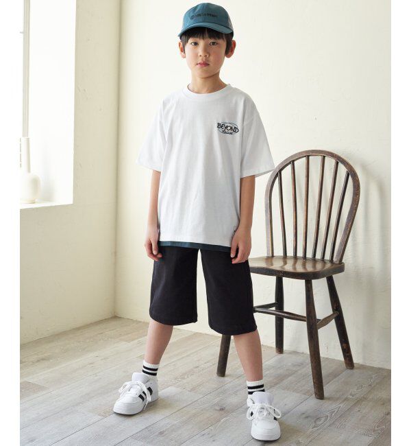 ikka kids「裾レイヤープリントアソートTシャツ（120~160cm）」|Tシャツ・カットソー|