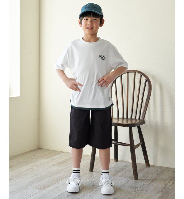 ikka kids「裾レイヤープリントアソートTシャツ（120~160cm）」|Tシャツ・カットソー|