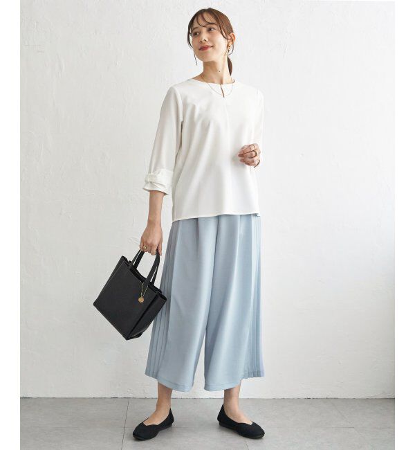 IKKA LOUNGE「冷感さらさらジョーゼットパンツ」|その他|