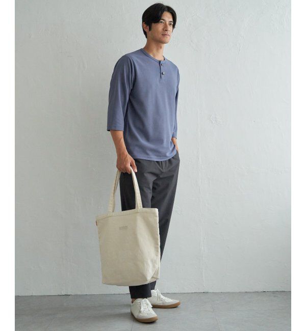ikka「【吸水速乾】ドライサーマルヘンリーネック七分袖Tシャツ」|Tシャツ・カットソー|