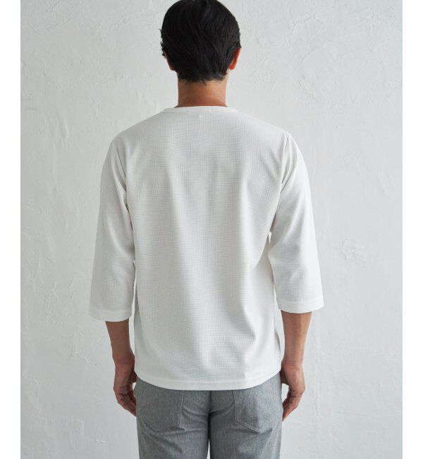 ikka「【吸水速乾】ドライサーマルヘンリーネック七分袖Tシャツ」|Tシャツ・カットソー|