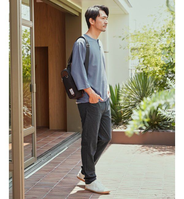 ikka「【吸水速乾】ドライサーマルヘンリーネック七分袖Tシャツ」|Tシャツ・カットソー|