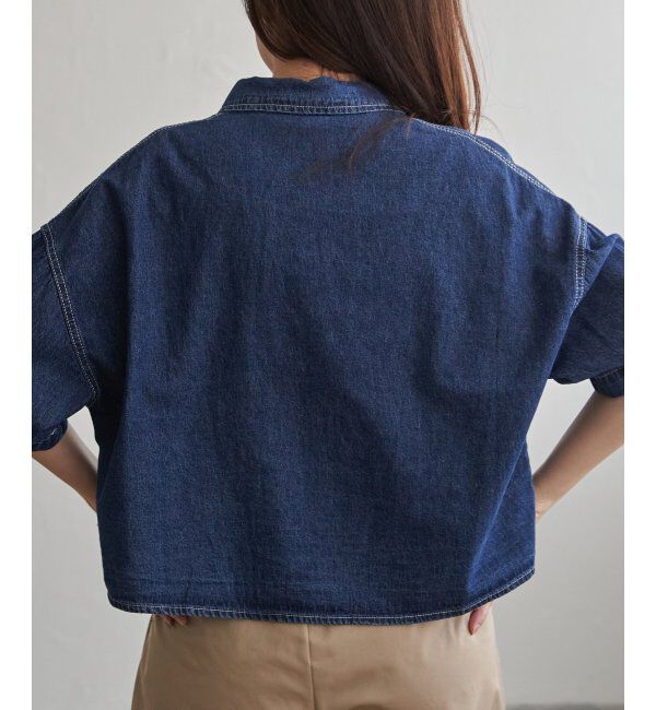 VENCE share style「デニム半袖シャツ」|シャツ・ブラウス|
