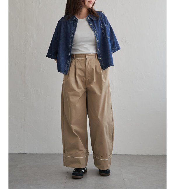 VENCE share style「デニム半袖シャツ」|シャツ・ブラウス|