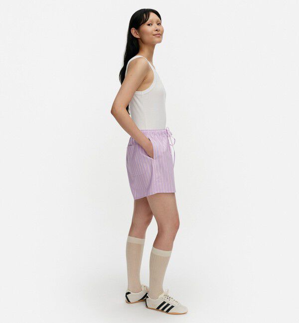 Marimekko「Diagonaali Piccolo ショートパンツ」|チノ|