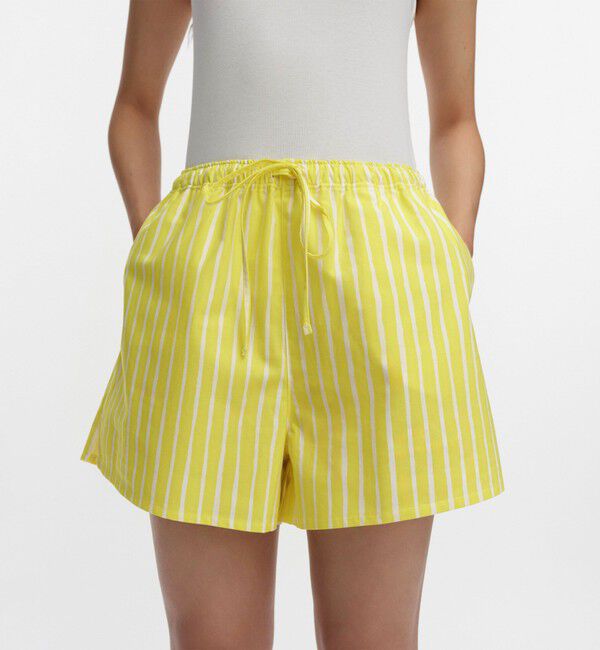 Marimekko「Diagonaali Piccolo ショートパンツ」|チノ|