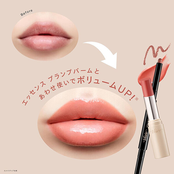 Visee「ヴィセ ボリューム Wリップライナー 01 ピーチベージュ&ウォームブラウン 限定品/無香料 (0.5g)」|リップメイク|