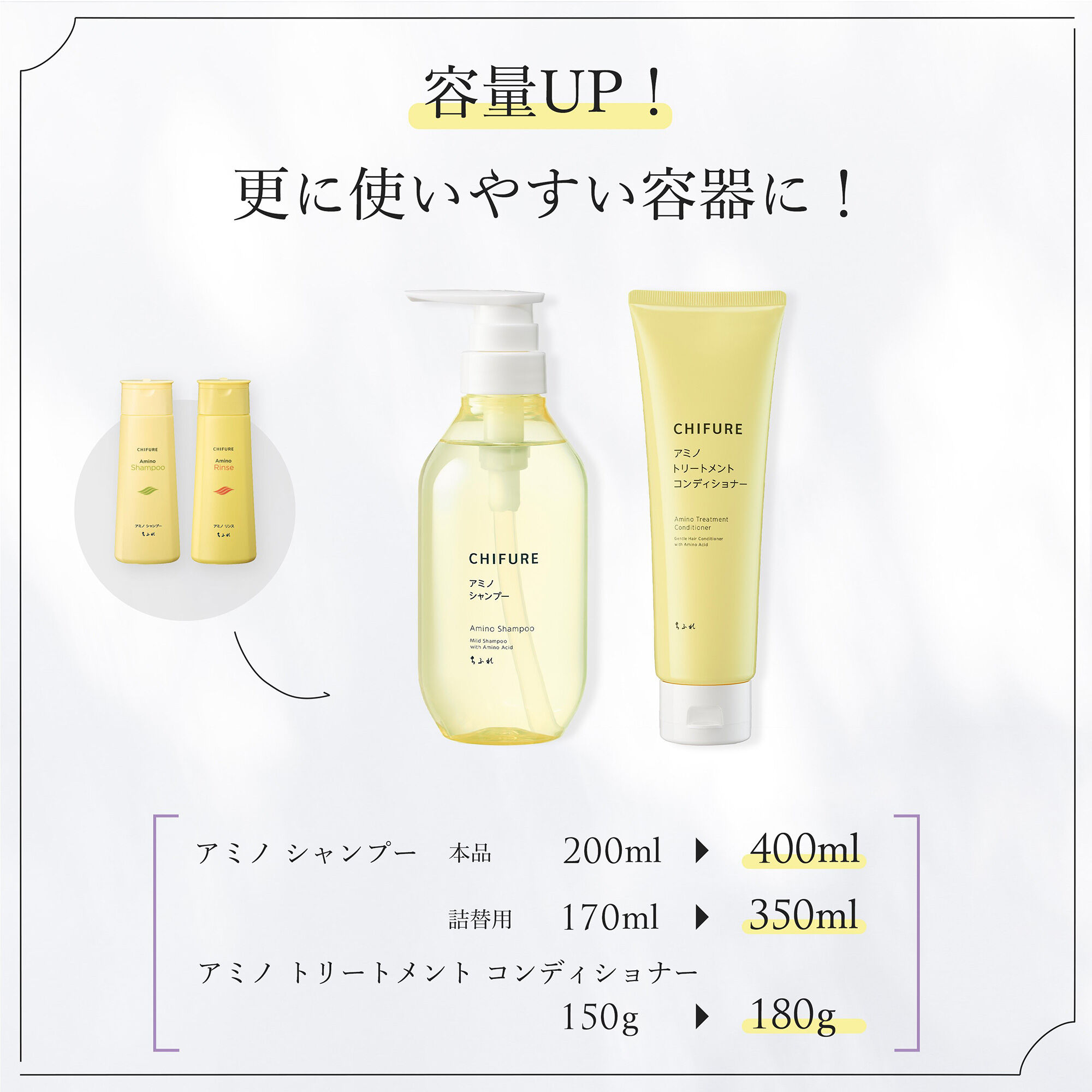 「ちふれ アミノ シャンプー S 詰替え/無香料 (350mL)」|シャンプー|