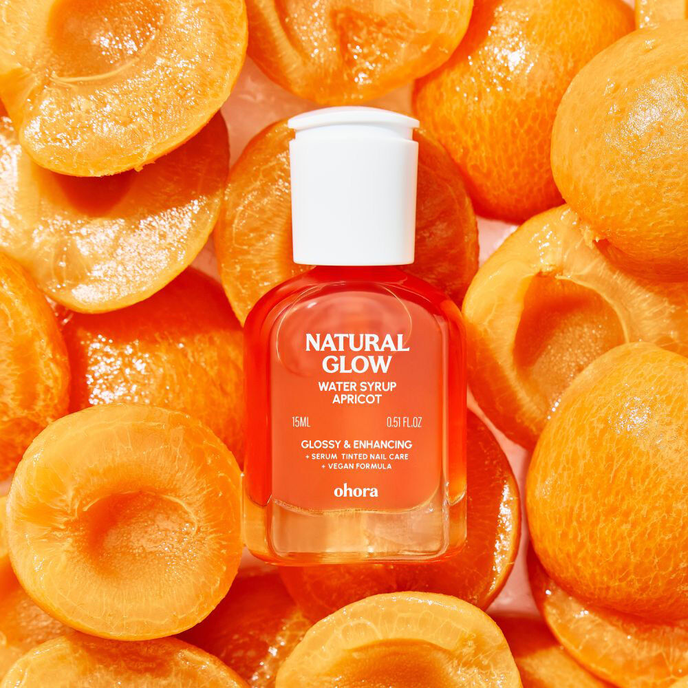  「ohora Natural Glowマルチネイル強化剤 PC-NS-007-J-OF WaterSyrup Apricot (15mL)」|ネイルカラー|