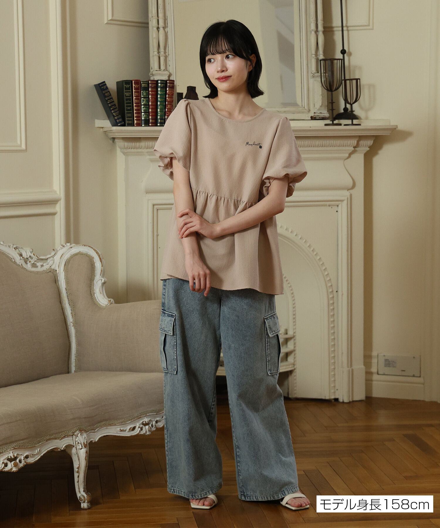 MARY QUANT「シアサッカーペプラム ブラウス」|シャツ・ブラウス|