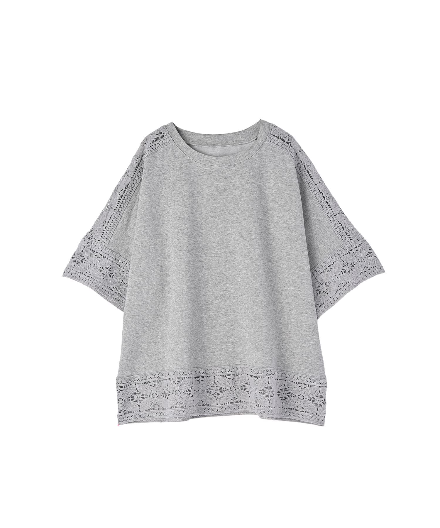STYLE DELI「【BLK001】レースパッチワークデザインTシャツ」|Tシャツ・カットソー|