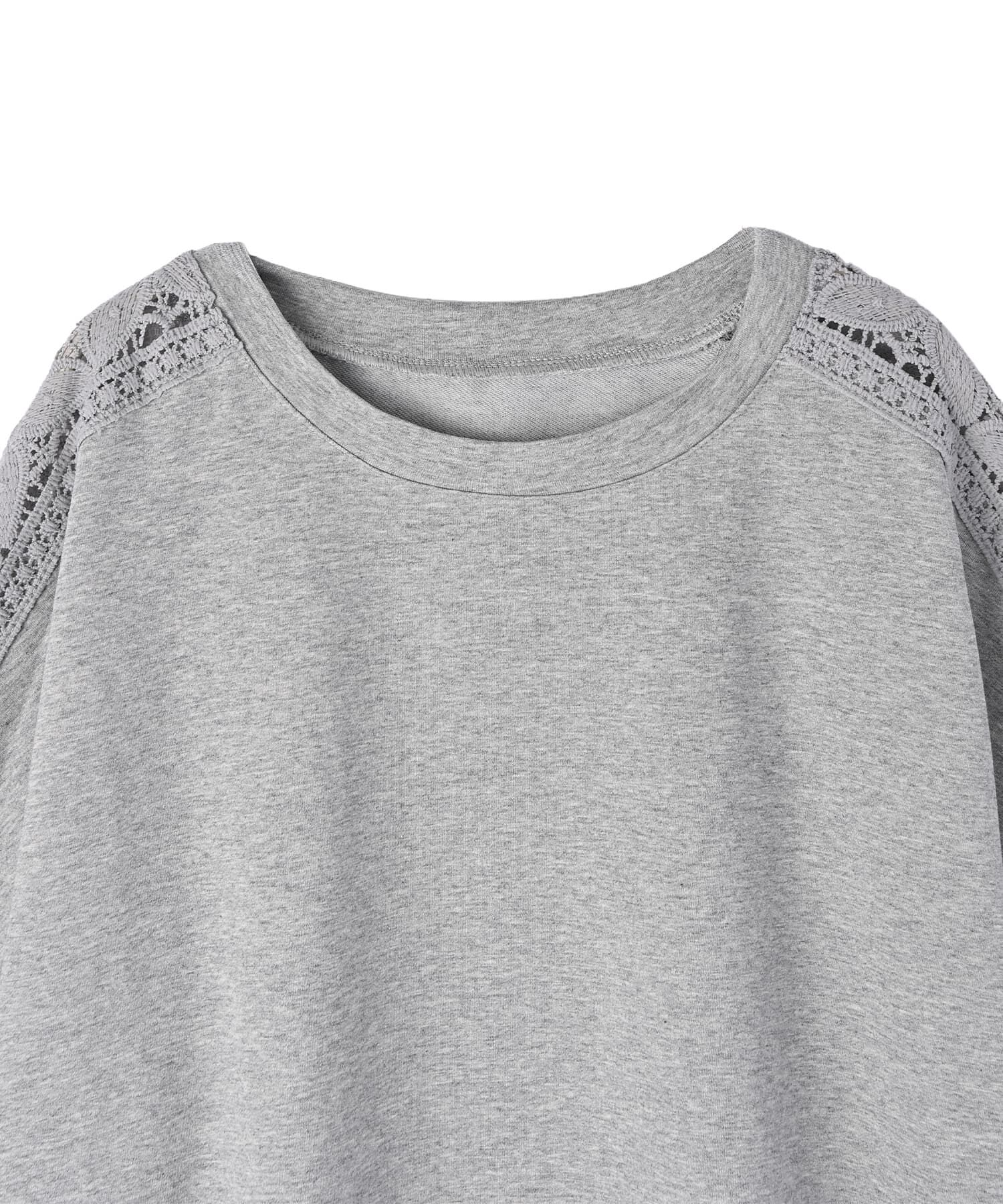 STYLE DELI「【BLK001】レースパッチワークデザインTシャツ」|Tシャツ・カットソー|