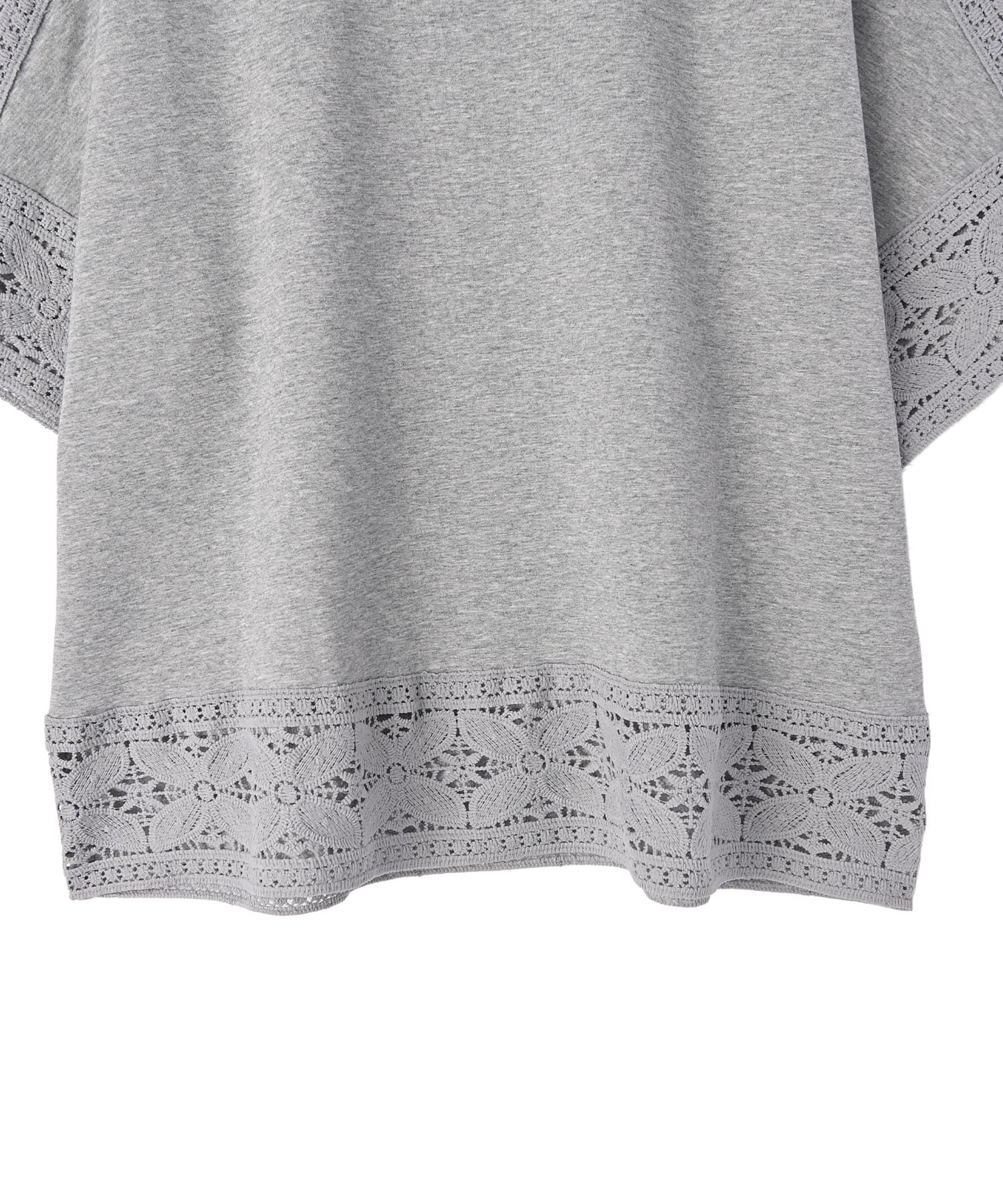 STYLE DELI「【BLK001】レースパッチワークデザインTシャツ」|Tシャツ・カットソー|