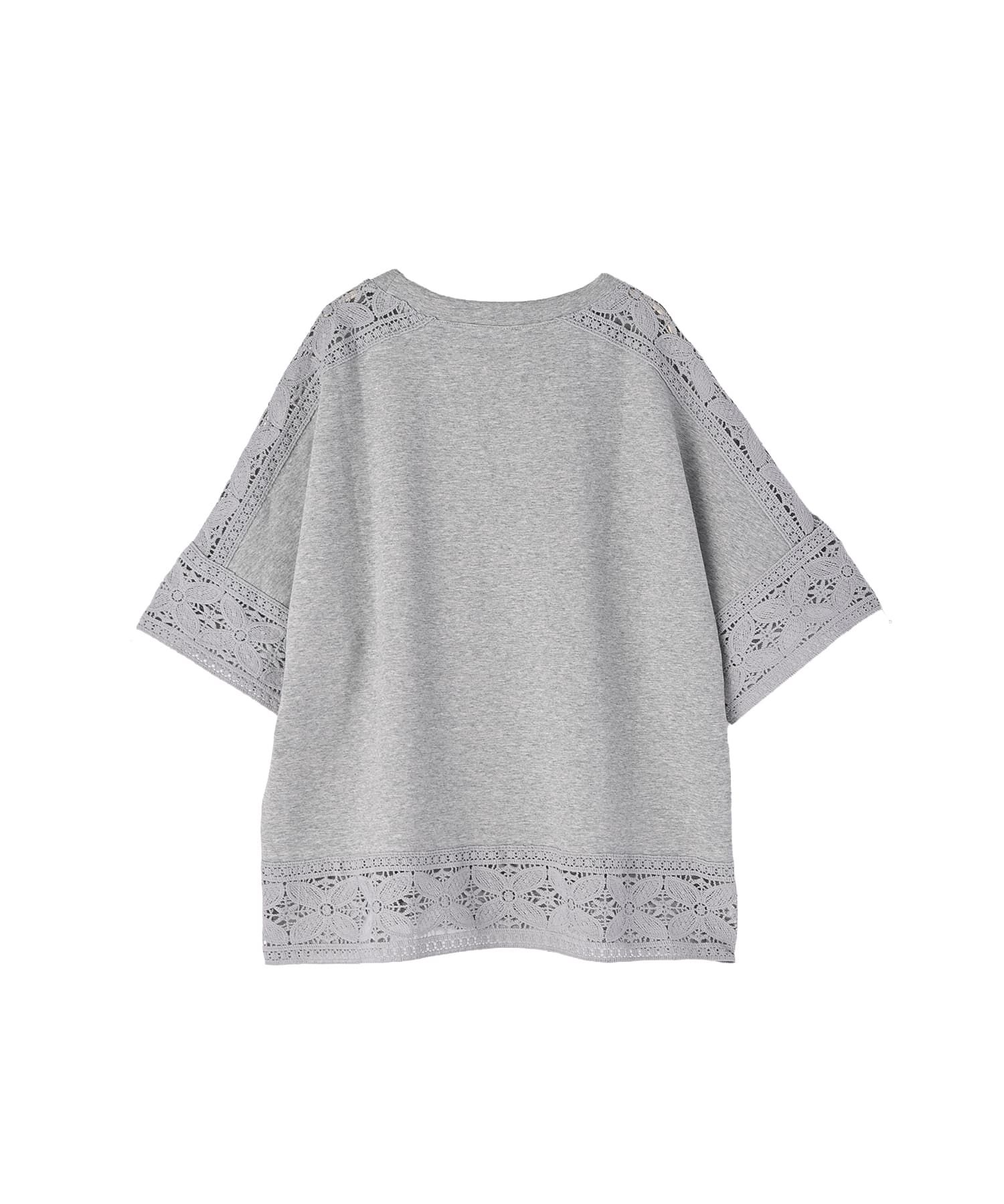 STYLE DELI「【BLK001】レースパッチワークデザインTシャツ」|Tシャツ・カットソー|