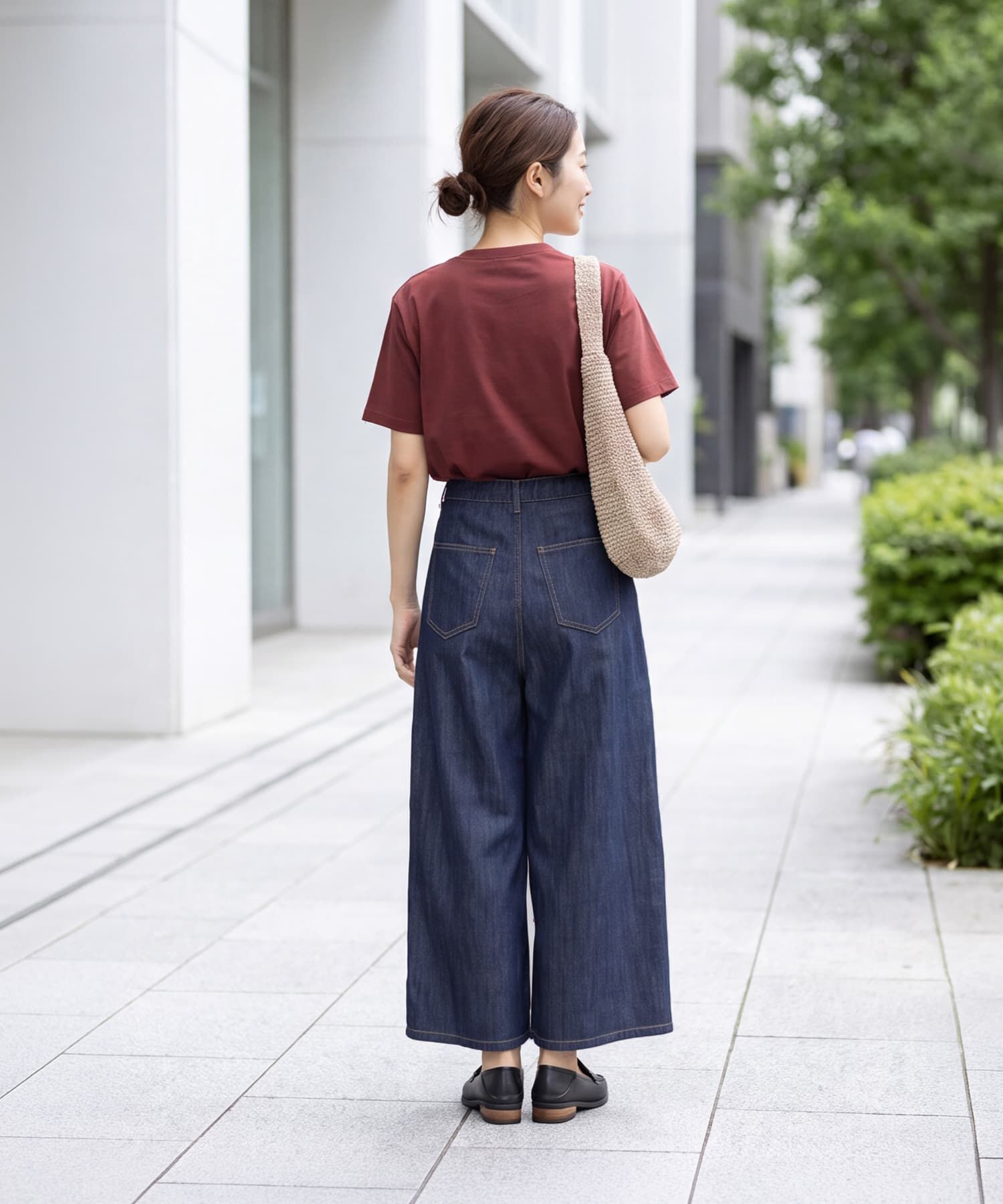 STYLE DELI「【内ゴム入り】薄手で柔らかデニムガウチョパンツ」|その他|
