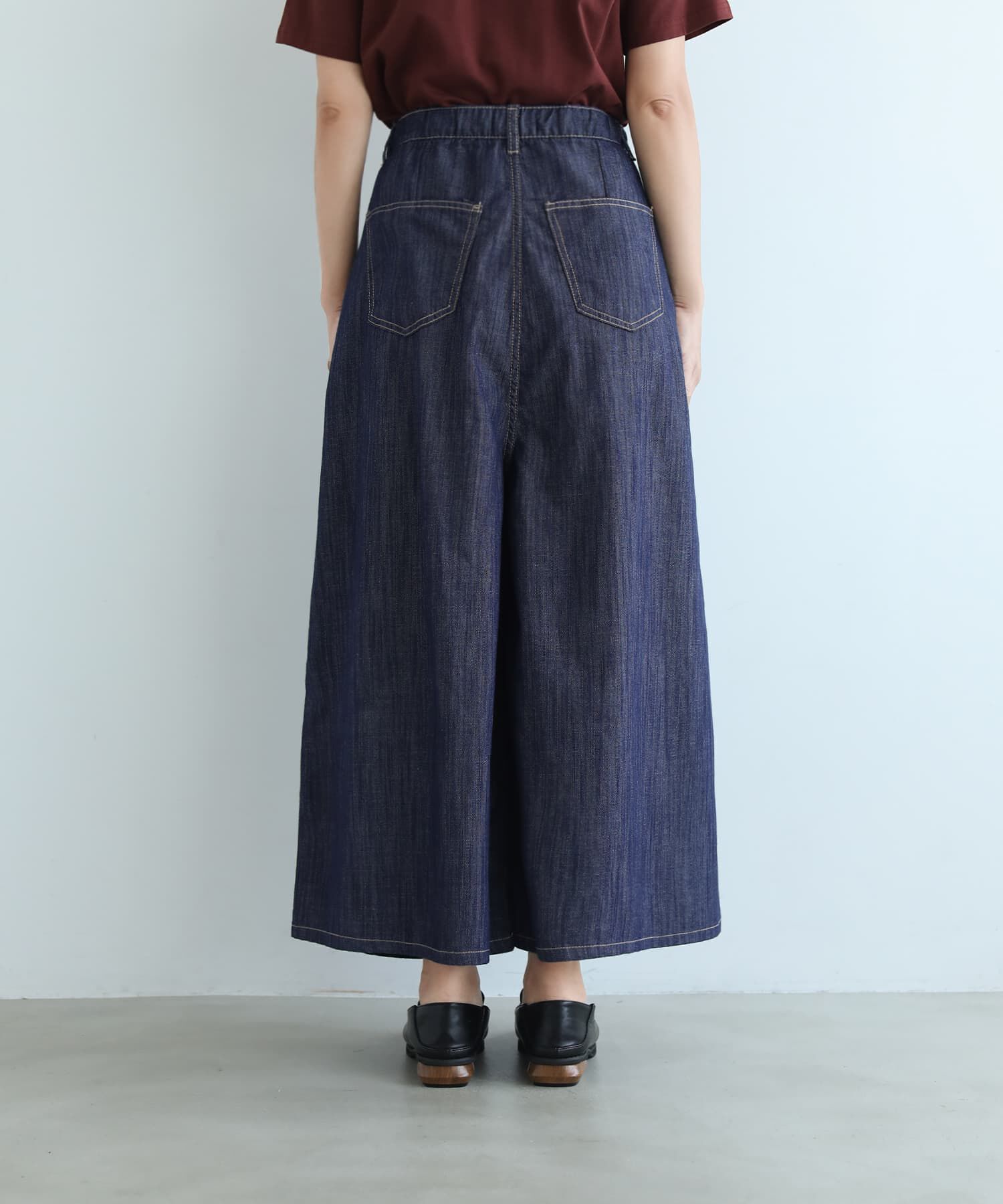 STYLE DELI「【内ゴム入り】薄手で柔らかデニムガウチョパンツ」|その他|